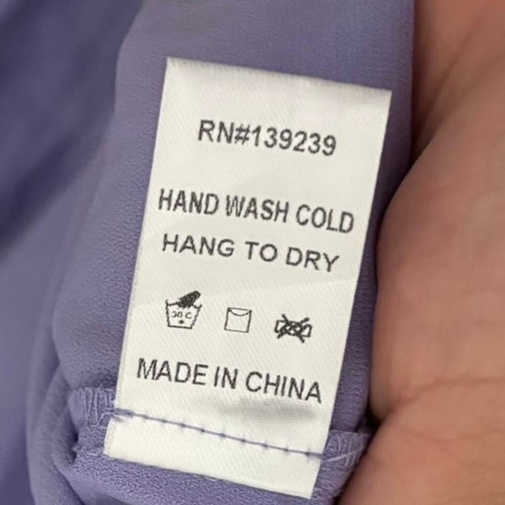 Tuckernuck Pomander Place Lilac Purple Poplin Kenzo Mini Dress Size XS - Picture 7 of 12